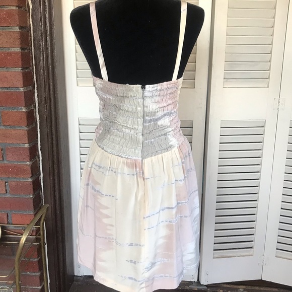 Myne dress mini silk summer pink white grey - Picture 2 of 6